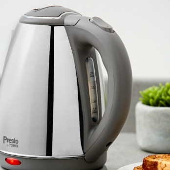 Tower Presto Kettle 1.8L Polished Stainless Steel