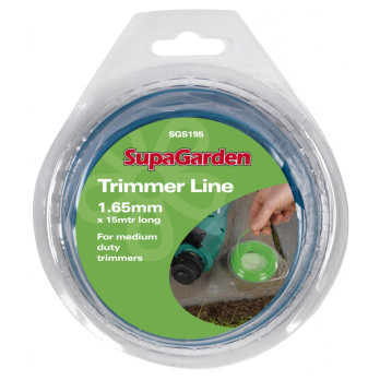 SupaGarden Strimmer Line 15m x 1.65mm - ideal for lawn maintenance