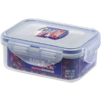 Lock & Lock Food Storage Container - Rectangular 350ml - 137 x 104 x 53mm