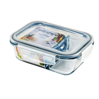 Wiltshire Rectangular Glass Food Container 600ml capacity