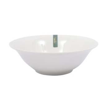 Basiks White Porcelain Bowl 7"