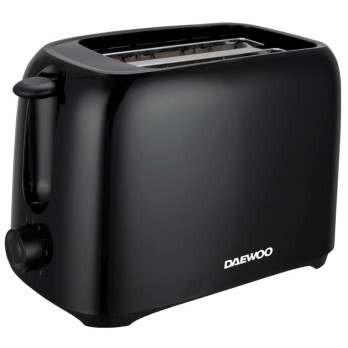 Daewoo Plastic Toaster 2 Slice Black - 700W power - 6 browning settings