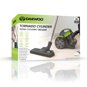 Daewoo Cyclonic Vacuum 2.0L 700W Bagless Tornado 5m cable