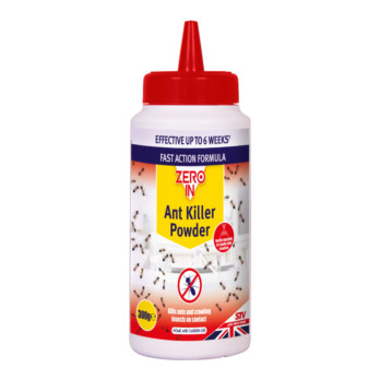 Zero In Ant Killer Powder 300g effectively controls ants woodlice cockroaches and earwigs