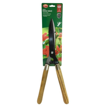 Ambassador Wooden Handle Hedge Shear - High carbon steel blade