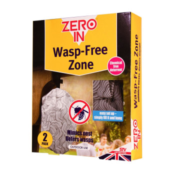 Zero In Wasp Free Zone 2 Pack covers upto 10-meter radius poison-free mess-free