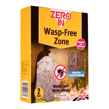 Zero In Wasp Free Zone 2 Pack covers upto 10-meter radius poison-free mess-free