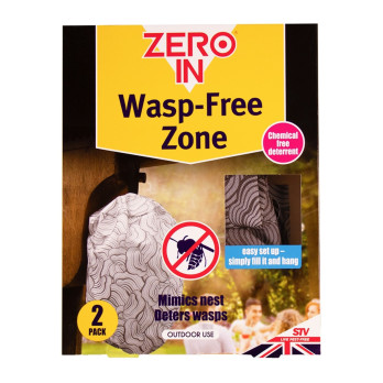 Zero In Wasp Free Zone 2 Pack covers upto 10-meter radius poison-free mess-free