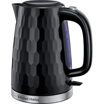 Russell Hobbs Black Honeycomb Kettle 3kW 1.7L capacity 360-Degree Base