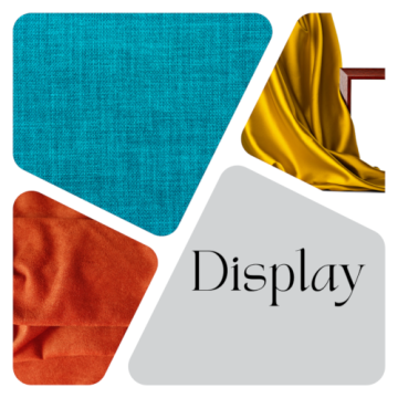 Display fabrics for wedding, retail, and exhibition